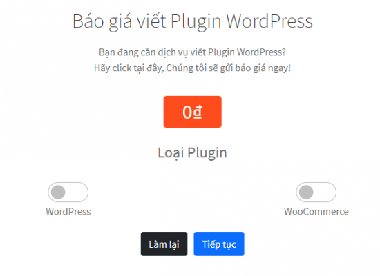 Hình plugin Plugin WordPress báo giá nhanh với mọi ngành nghề