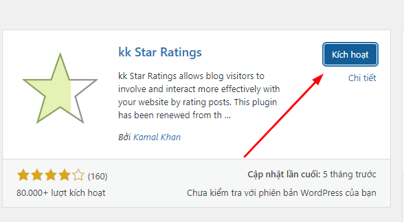 Hướng dẫn sử dụng plugin đánh giá SAO bài viết KK Star Ratings