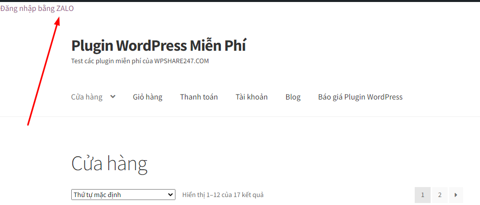 Hướng dẫn đăng nhập vào Website WordPress bằng tài khoản Zalo