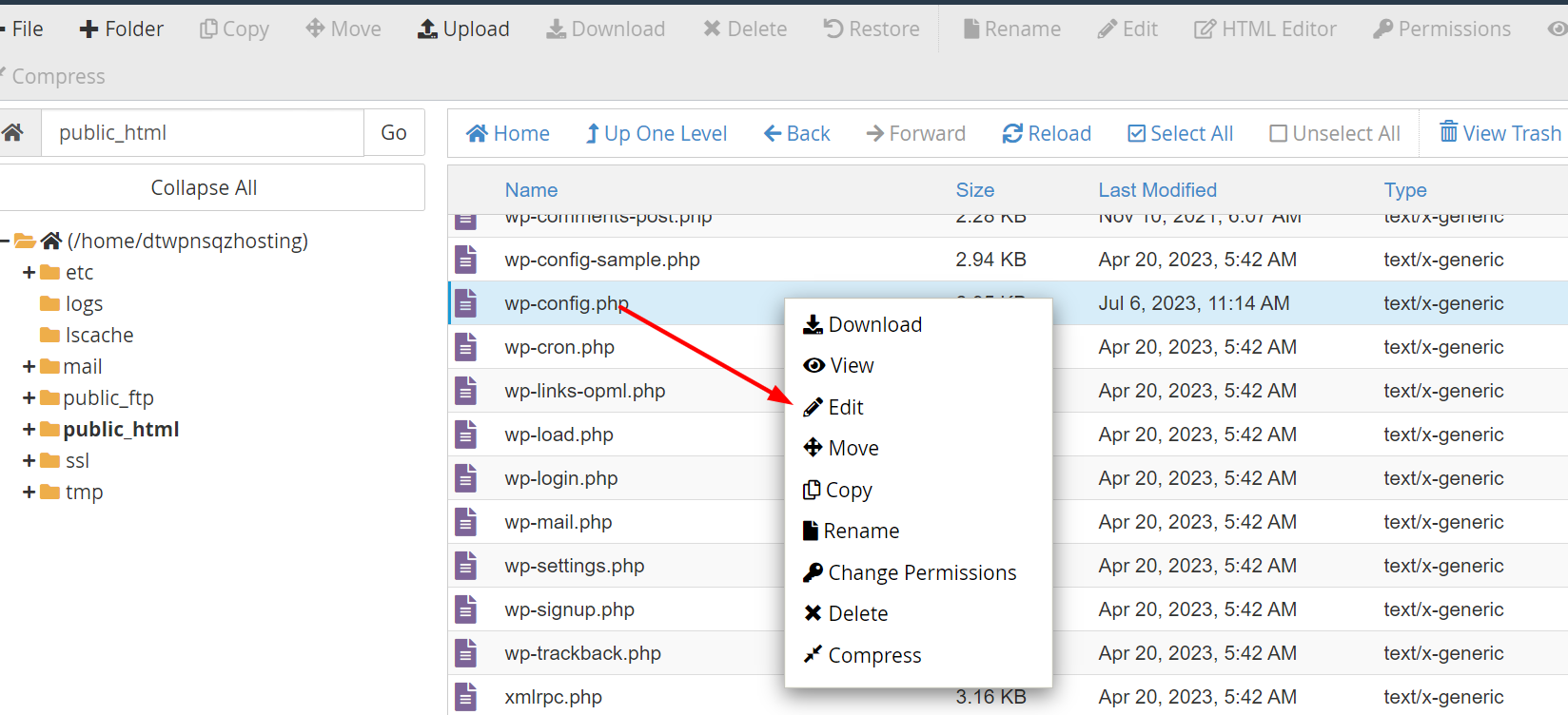 Cách chỉnh sửa file wp-config.php trong WordPress
