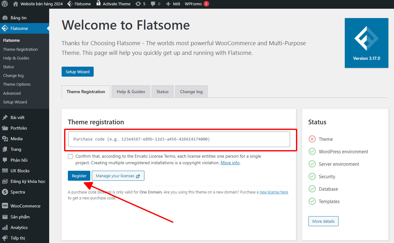 Làm sao để sử dụng Flatsome Studio Theme WordPress miễn phí?